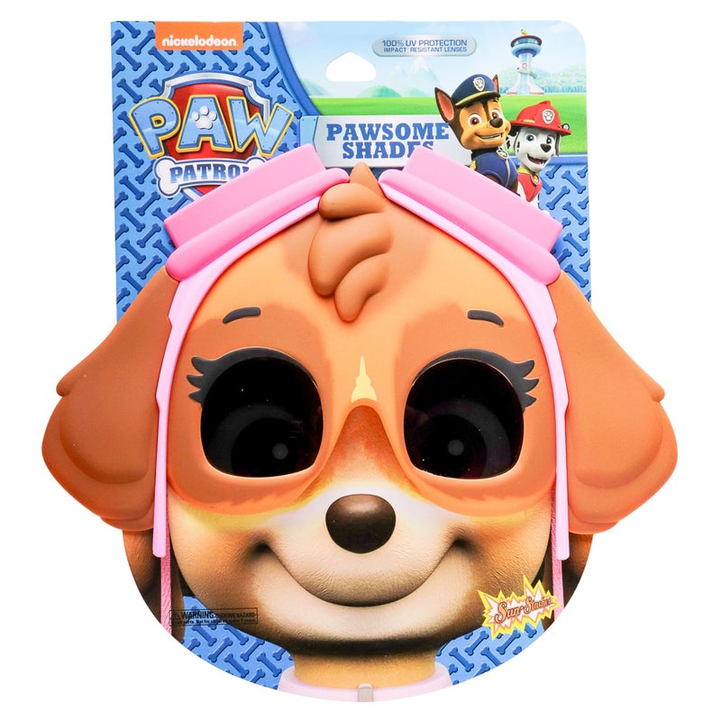 Sun-Staches Paw Patrol Official Skye Sunglasses Costume Accessory, UV400 Lenses, Signature Pink Aviation Goggles Mask, One Size Fits Most - Image 2